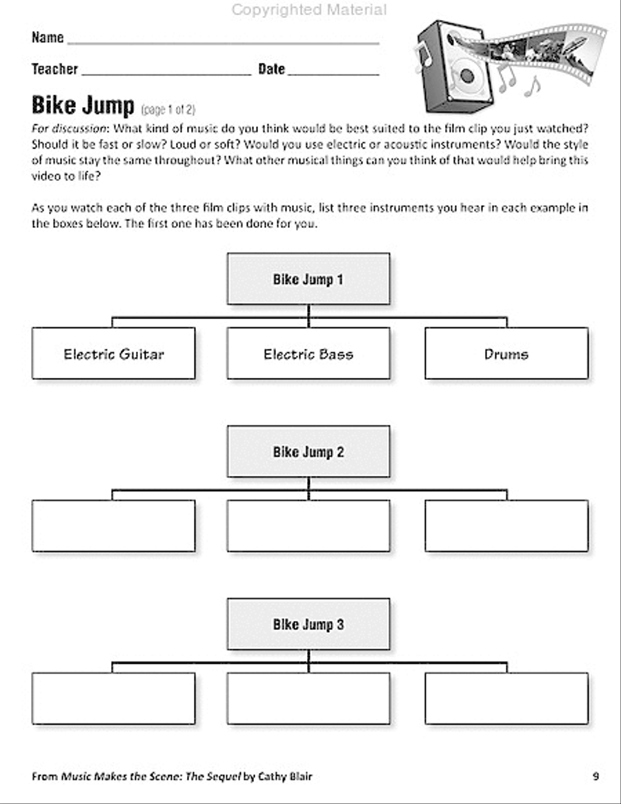 Music Makes the Scene: The Sequel Activity Books scores gallery preview page 8