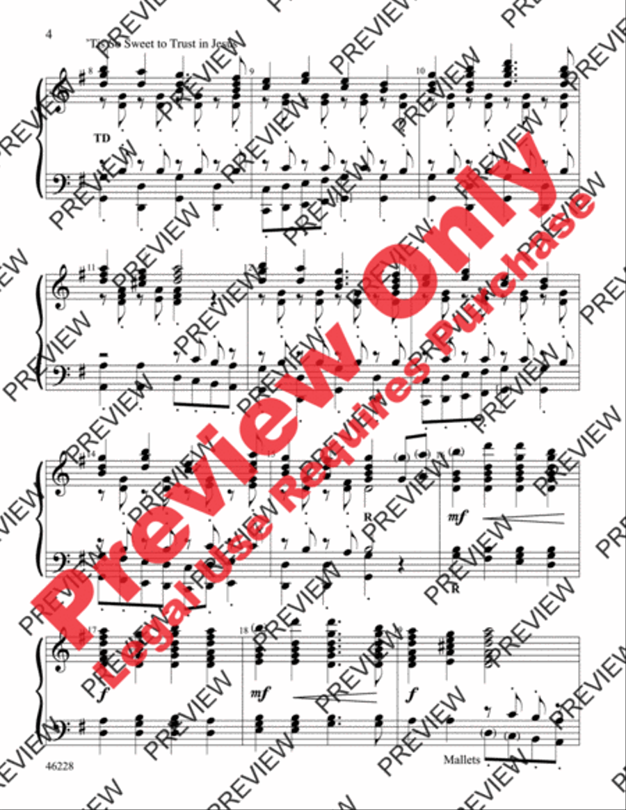 A Gospel Hymn Ring A Gospel Hymn Ring Handbell Choir scores gallery preview page 4