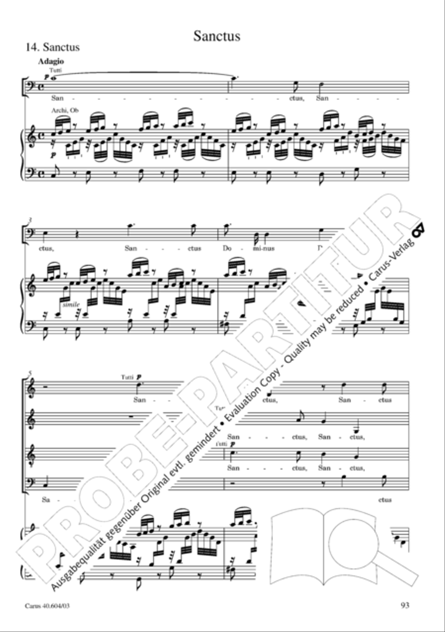 Grosse Mariazeller Messe in C 4-Part scores gallery preview page 102