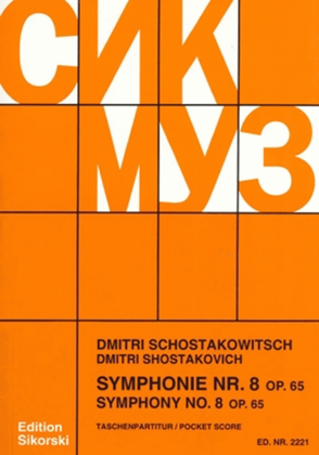 Book cover for Symphony No. 8, Op. 65