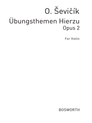 Book cover for Übungsthemen Hierzu Op. 2 for Violin