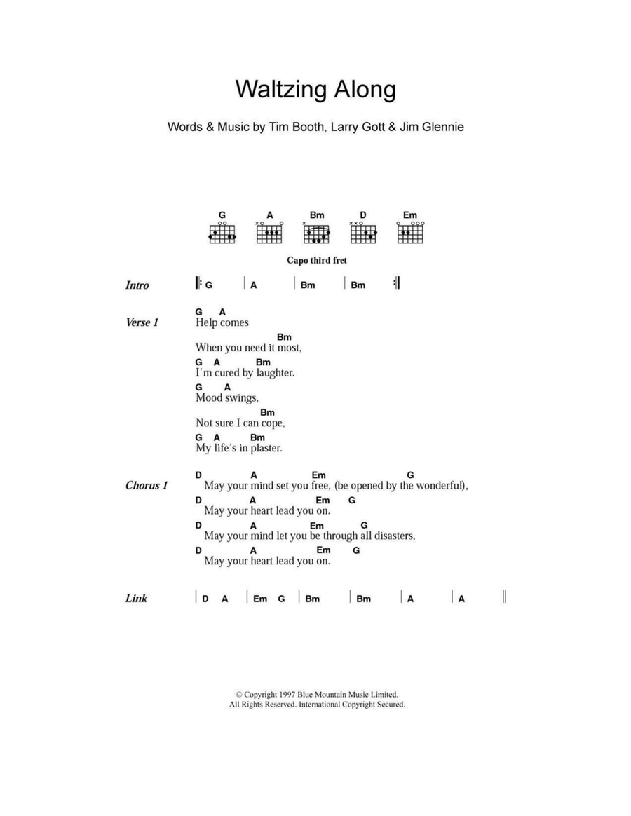 Waltzing Along Acoustic Guitar scores gallery preview page 1