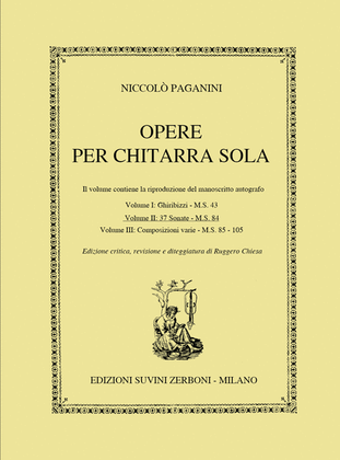 Book cover for Opere per Chitarra Sola Vol. 2: