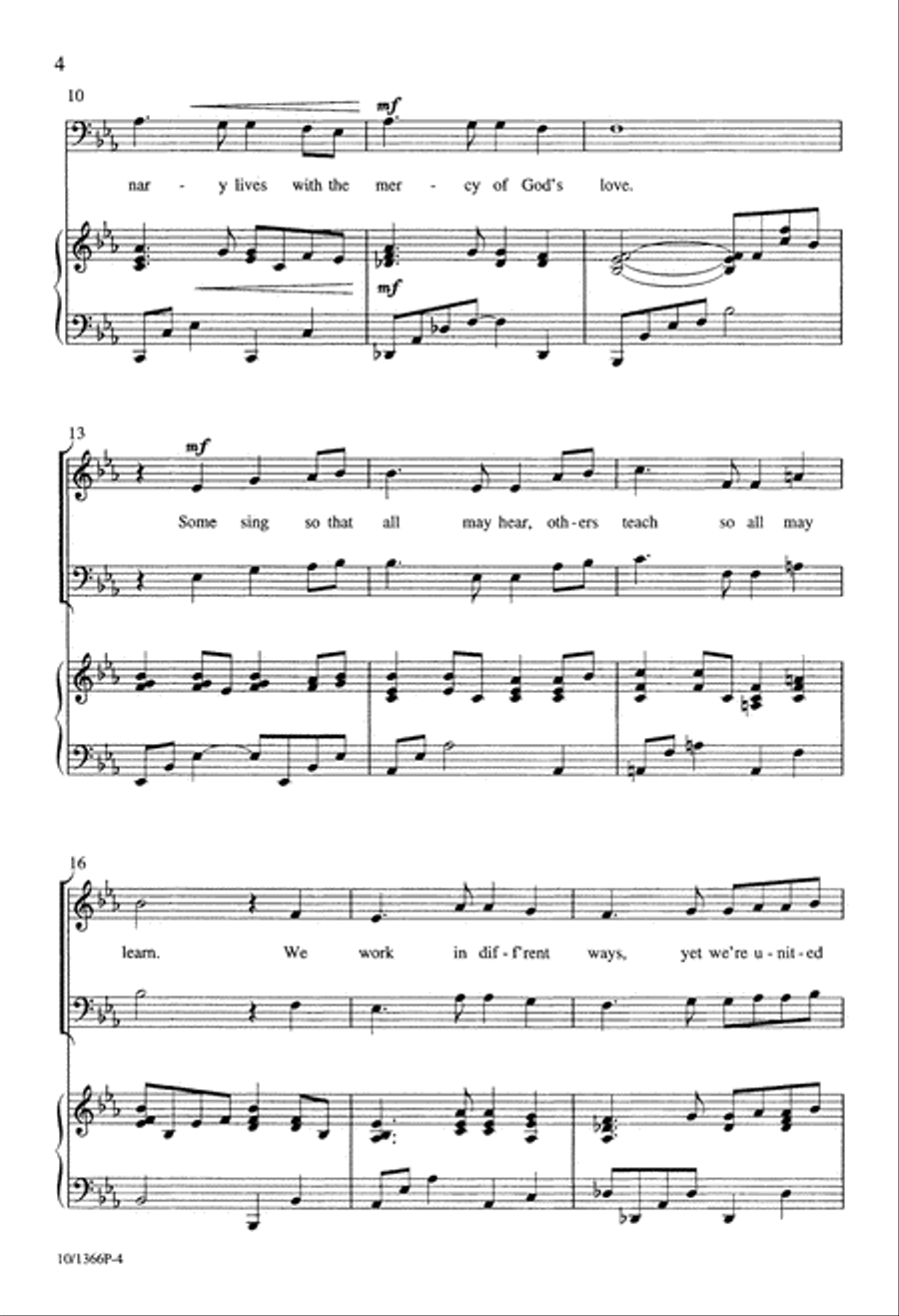 By One Spirit 4-Part scores gallery preview page 4