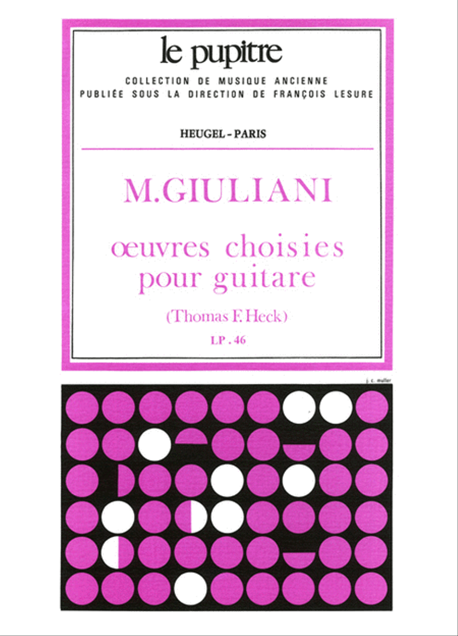Mauro Giuliani: Oeuvres choisies Acoustic Guitar scores gallery preview page 1