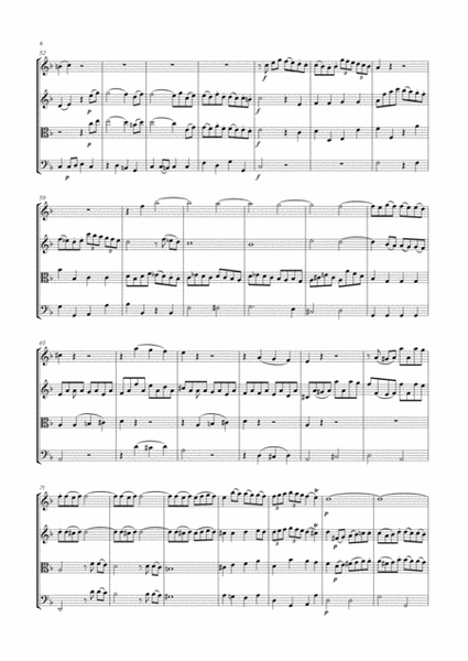 Abel - String Quartet in F major, Op.8 No.6 ; WK 66