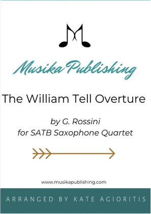 Book cover for William Tell Overture - For Saxophone Quartet