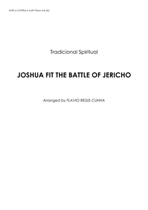 Book cover for Joshua fit The Battle Of Jericho SATB a cappella with piano accompaniment