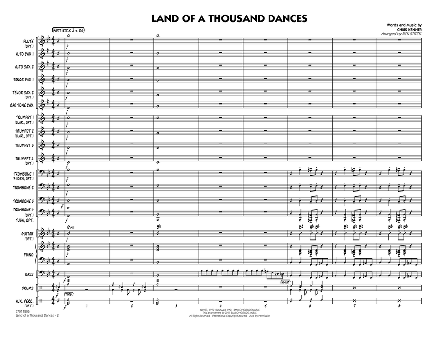 Land Of A Thousand Dances - Full Score Jazz Ensemble scores gallery preview page 2