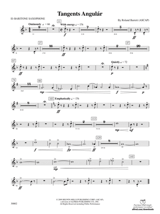 Tangents Angulár: E-flat Baritone Saxophone