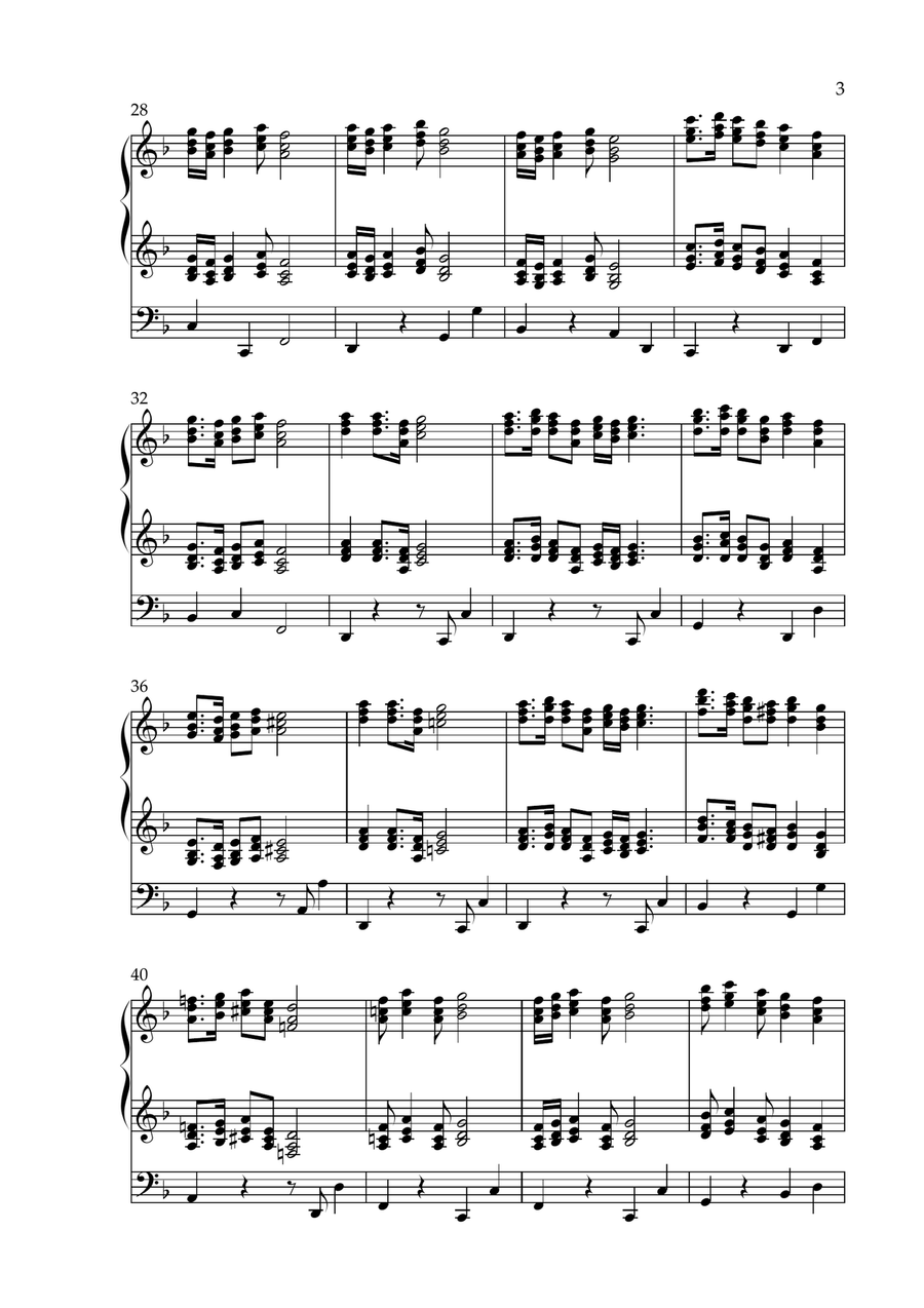 Marcia Rustica, Op. 276 (Organ Solo) by Vidas Pinkevicius (2024) Organ Solo scores gallery preview page 3