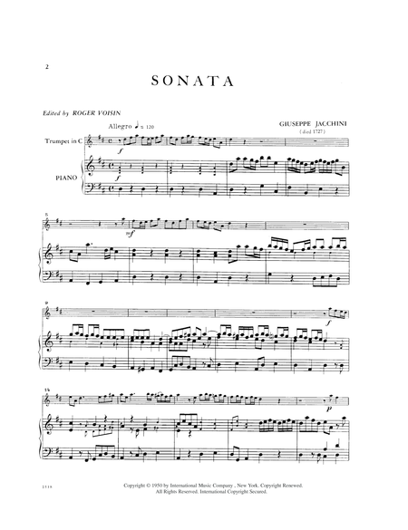 Sonata (Trumpet In C)