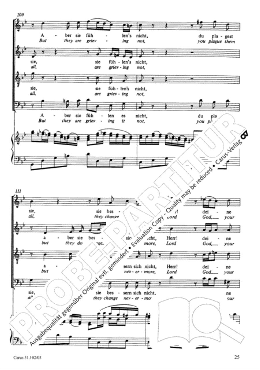 Lord God, your eyes are seeing truth in trusting (Herr, deine Augen sehen nach dem Glauben) ATB scores gallery preview page 26