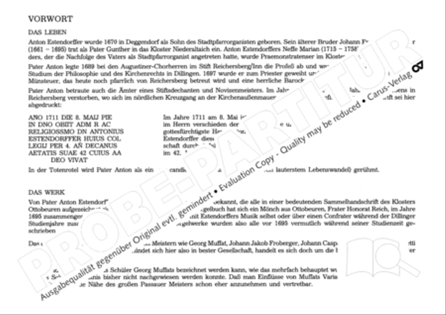 Estendorffer: Orgelwerke II (Organ Works II)