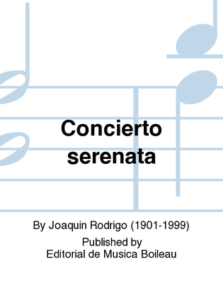 Book cover for Concierto serenata