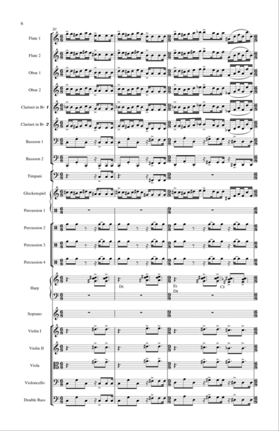 The Romance of Love Full Orchestra scores gallery preview page 6
