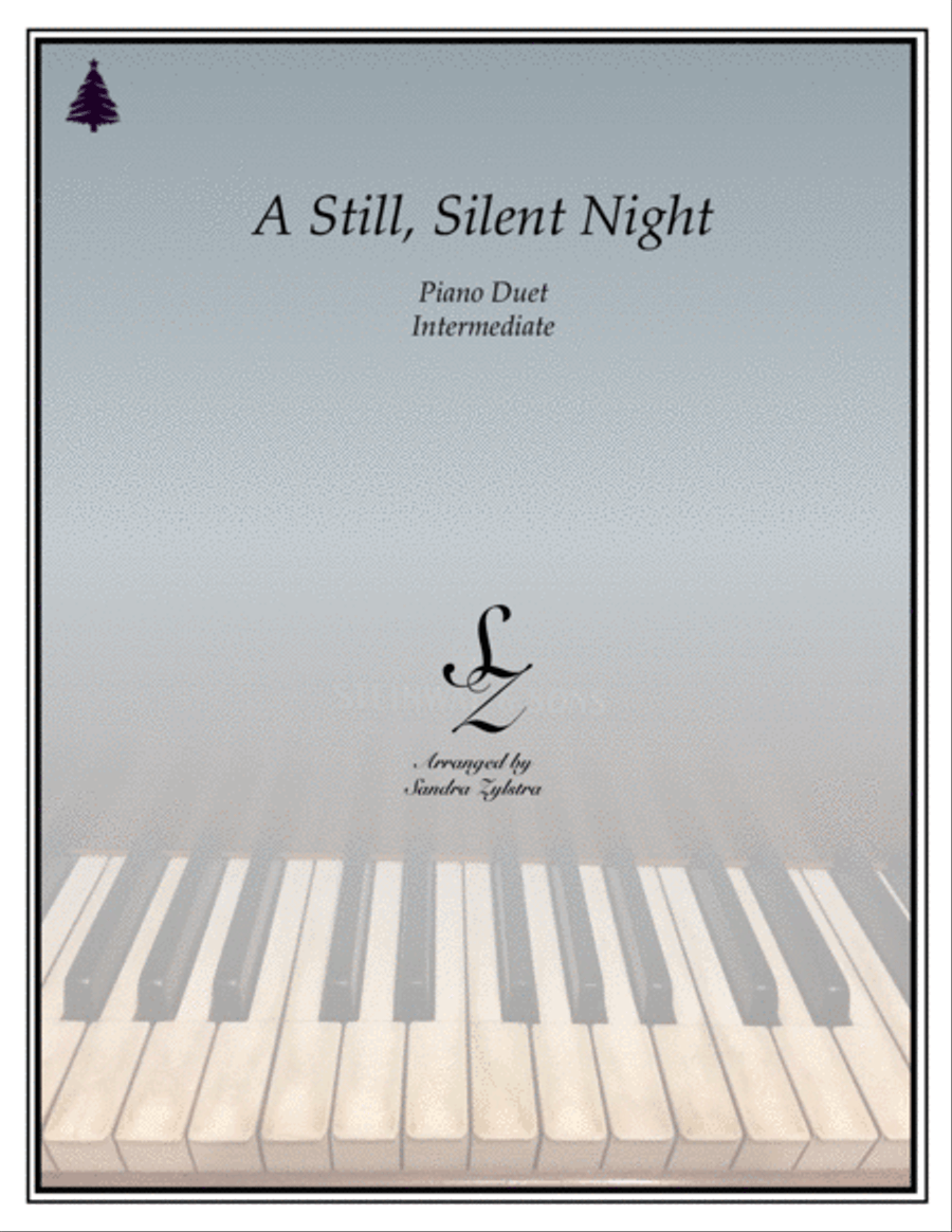 A Still, Silent Night (1 piano, 4 hand duet) 1 Piano, 4-Hands scores gallery preview page 1