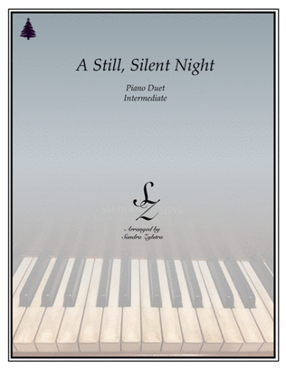 Book cover for A Still, Silent Night (1 piano, 4 hand duet)