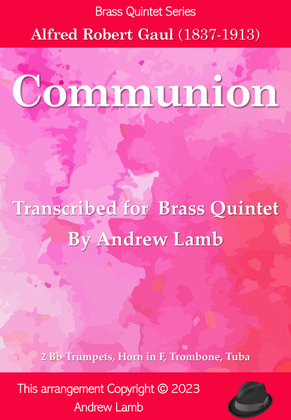 Book cover for Alfred R. Gaul | Communion | for Brass Quintet