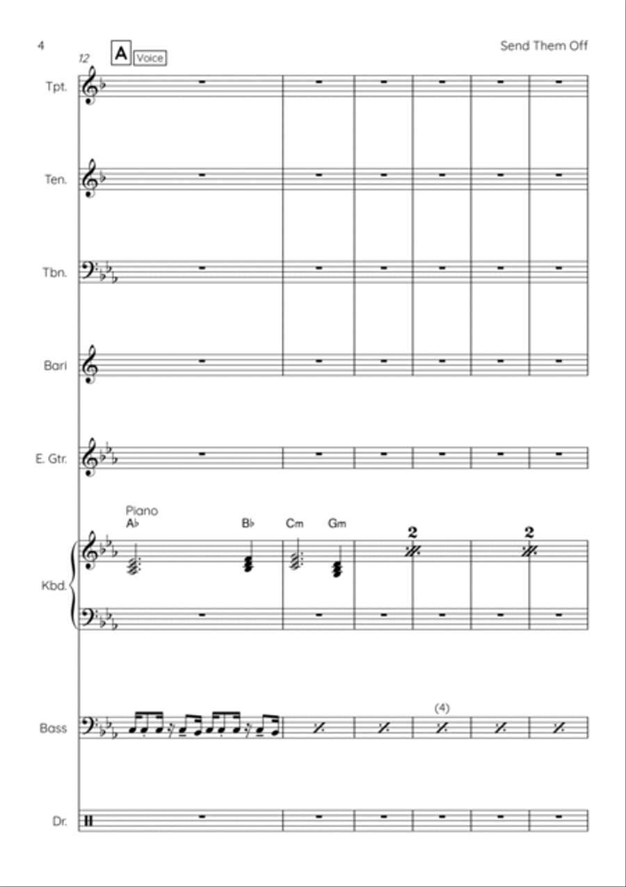 Send Them Off Tenor Saxophone scores gallery preview page 4