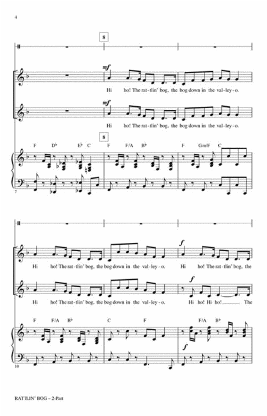 Rattlin' Bog Choir scores gallery preview page 3