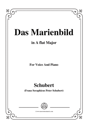 Schubert-Das Marienbild,in A flat Major,for Voice&Piano