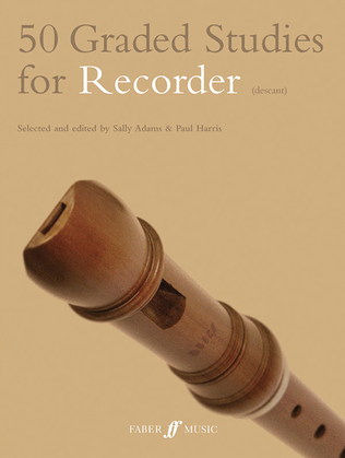 Book cover for 50 Graded Recorder Studies