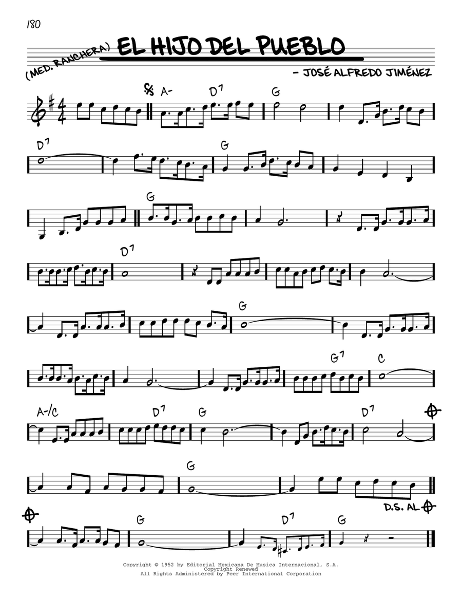 El Hijo Del Pueblo Piano scores gallery preview page 1