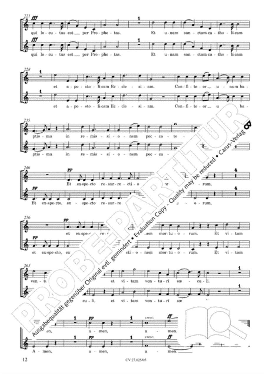 Messe Sainte Cecile SA scores gallery preview page 13