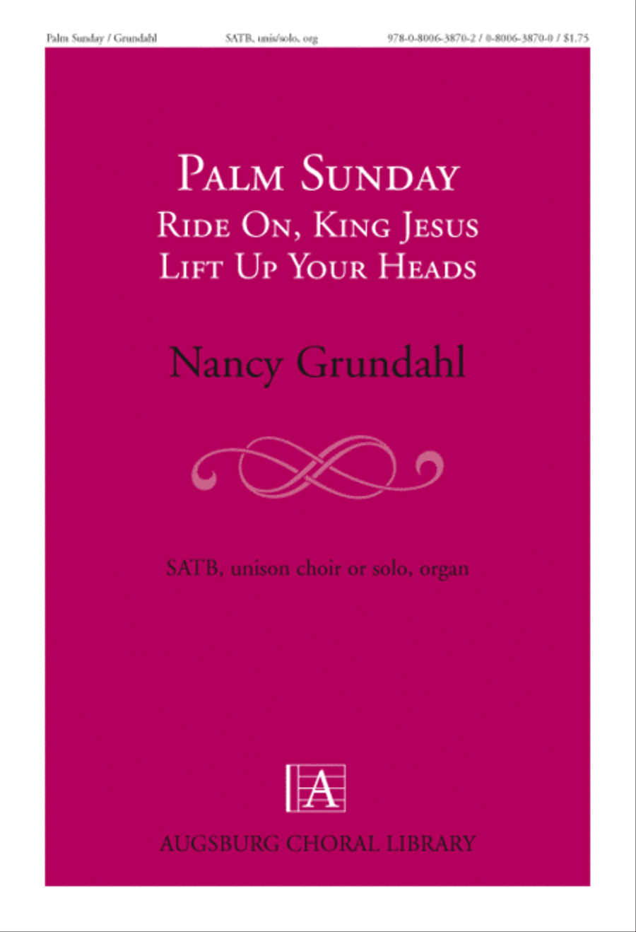 Palm Sunday 4-Part scores gallery preview page 1