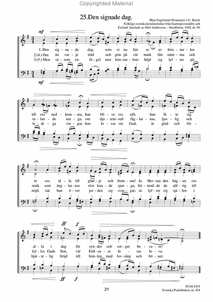 25 geistliche Volkslieder fur gem. Chor
