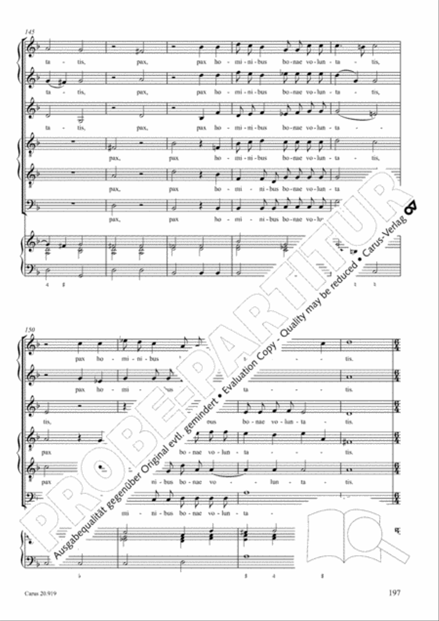 Opera varia I. Works with 1-7 parts (Complete edition, vol. 19) [Werke mit 1-7 obligaten Stimmen] Score scores gallery preview page 254