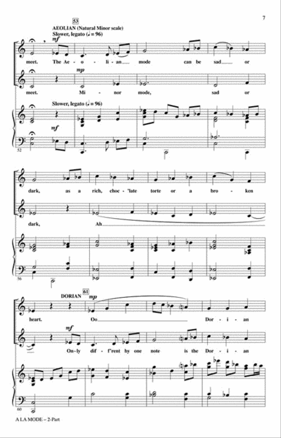 A La Mode 2-Part scores gallery preview page 3