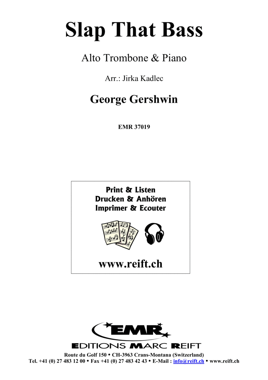 Slap That Bass Piano Accompaniment scores gallery preview page 1