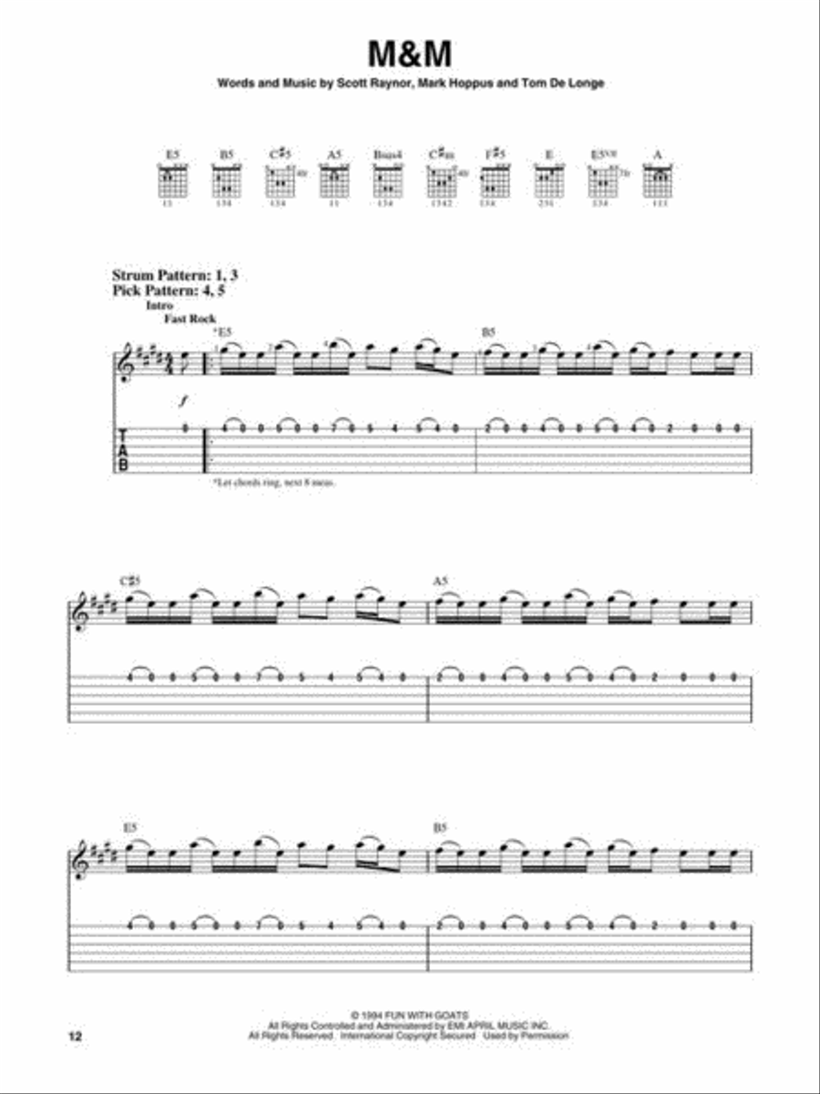 blink-182 – Greatest Hits Easy Guitar scores gallery preview page 6