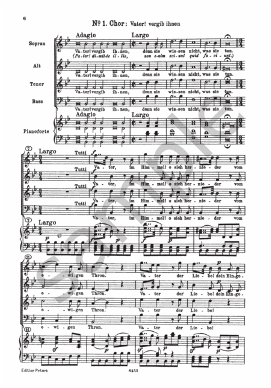 The Seven Last Words of Our Saviour on the Cross Hob. XX -- 2 4-Part scores gallery preview page 7