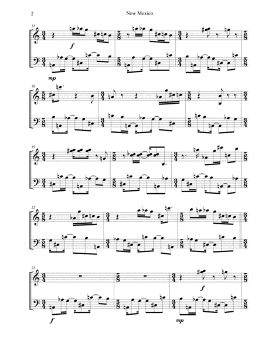New Mexico New Mexico Marimba scores gallery preview page 2