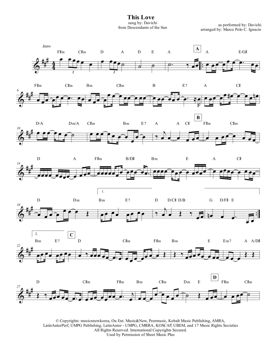 This Love Piano scores gallery preview page 1