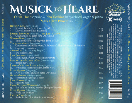 Olivia Hunt & John Hosking: Musick to Heare