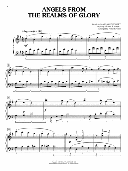 Christmas Carols for Easy Classical Piano