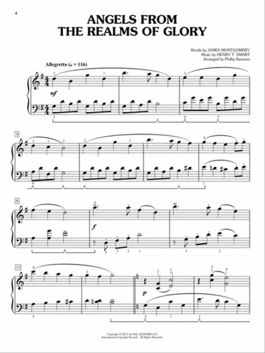 Christmas Carols for Easy Classical Piano