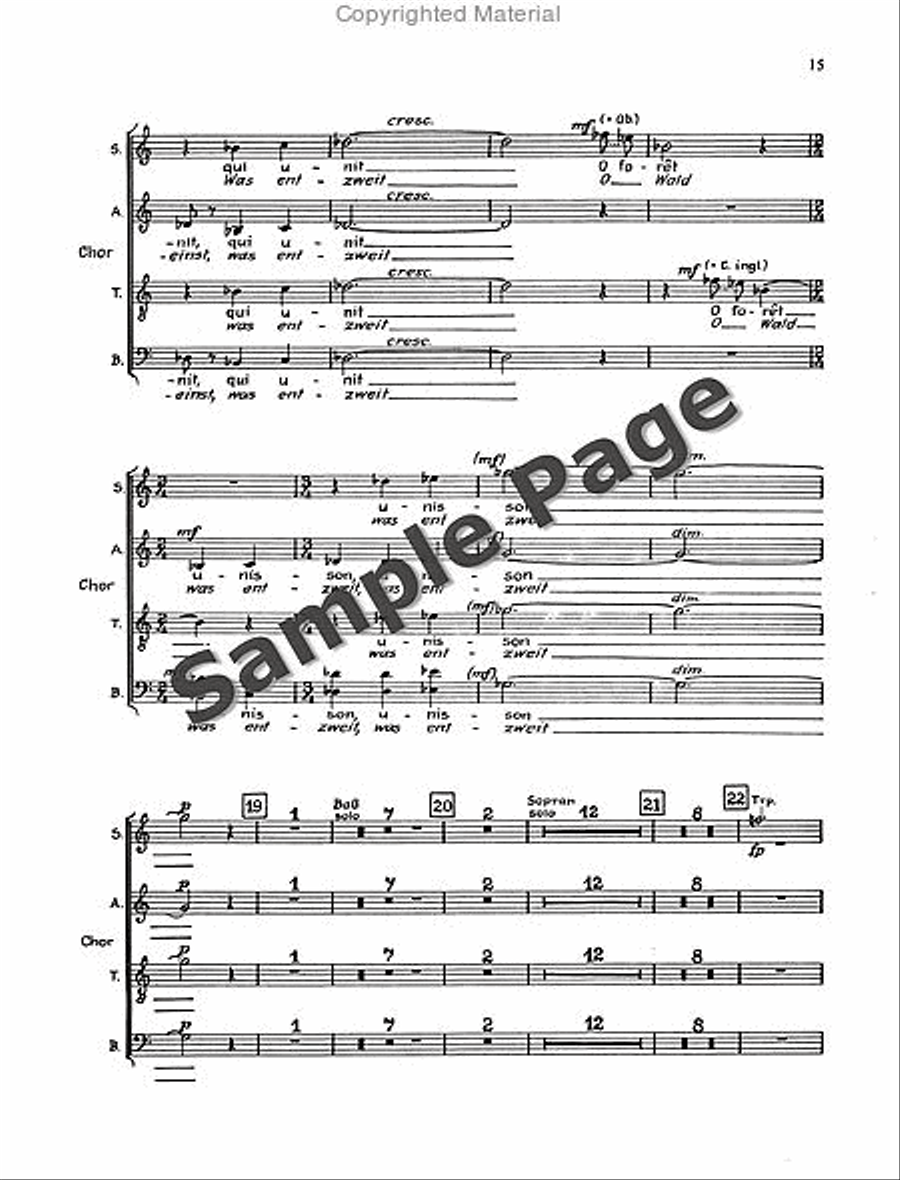 Sutermeister H Ecclesia Kantate (1972/73) 4-Part scores gallery preview page 16