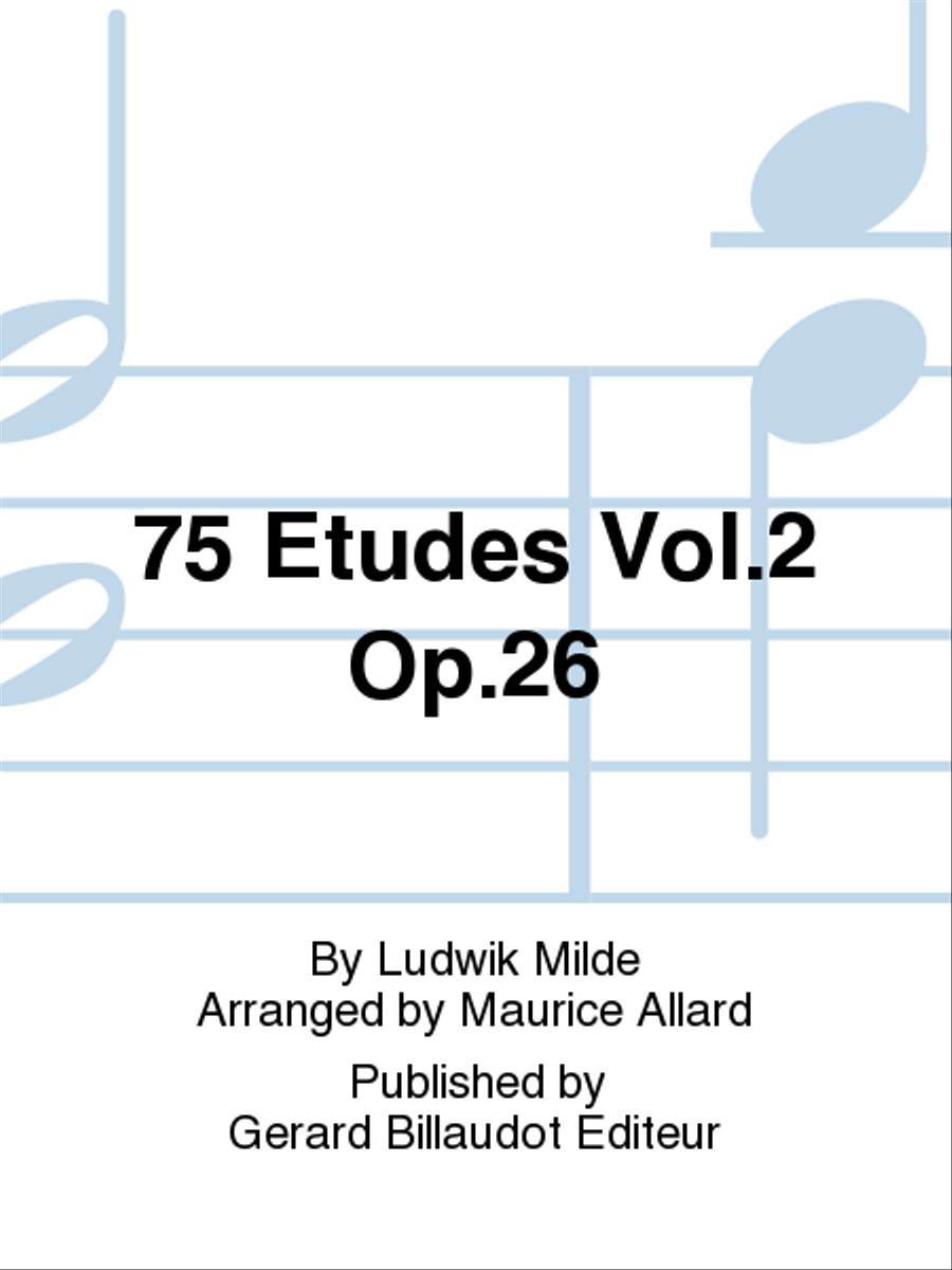 75 Etudes Vol. 2 Op. 26 Chamber Music scores gallery preview page 1