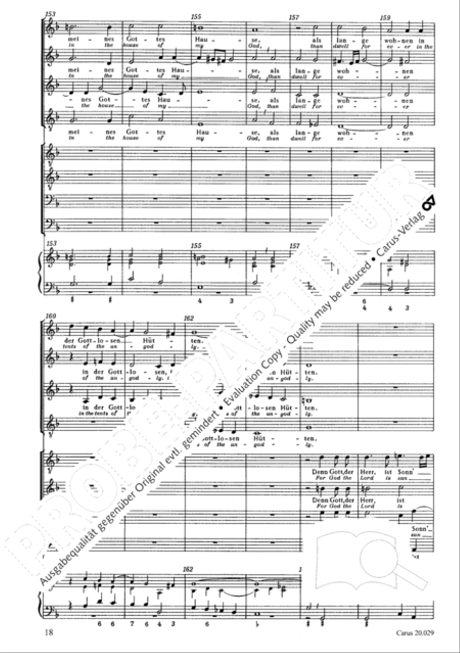 How beautiful is thy dwelling place (Wie lieblich sind deine Wohnungen) Men's Choir scores gallery preview page 25