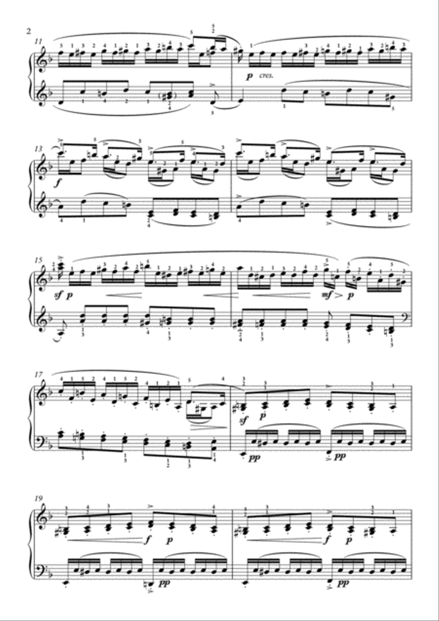 Scarlatti-Sonata in d-minor L.416 K.18(piano) Piano Solo scores gallery preview page 3