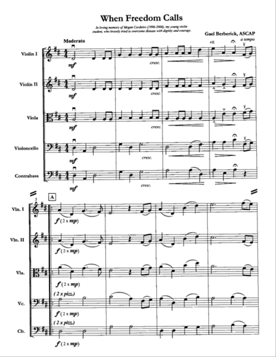 When Freedom Calls Orchestra scores gallery preview page 2