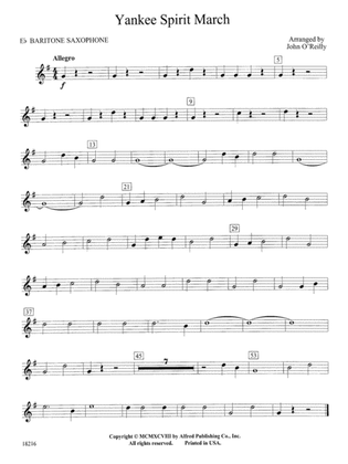 Yankee Spirit March: E-flat Baritone Saxophone