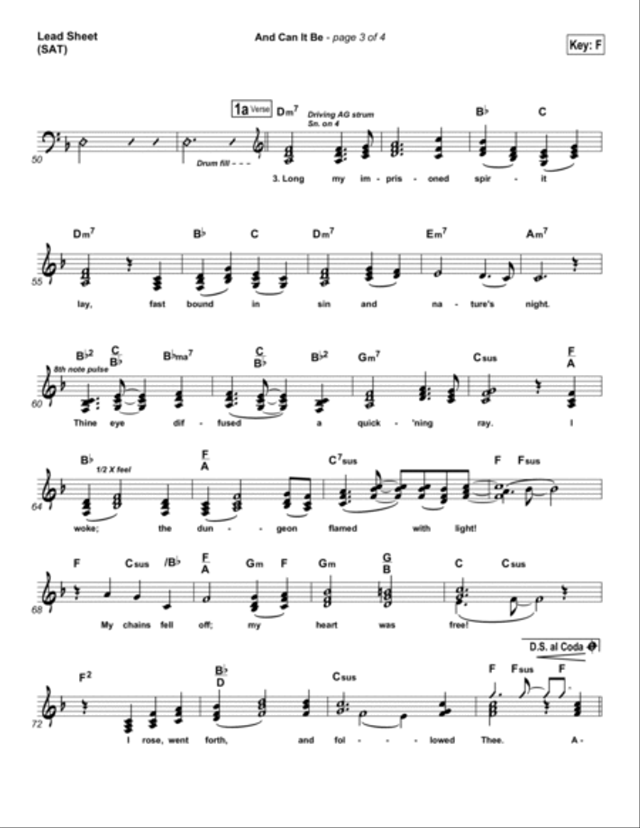 And Can It Be Piano scores gallery preview page 3