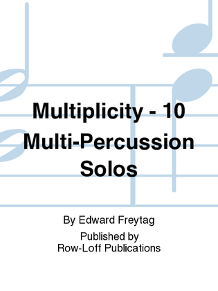 Book cover for Multiplicity - 10 Multi-Percussion Solos / Grades 2 - 4