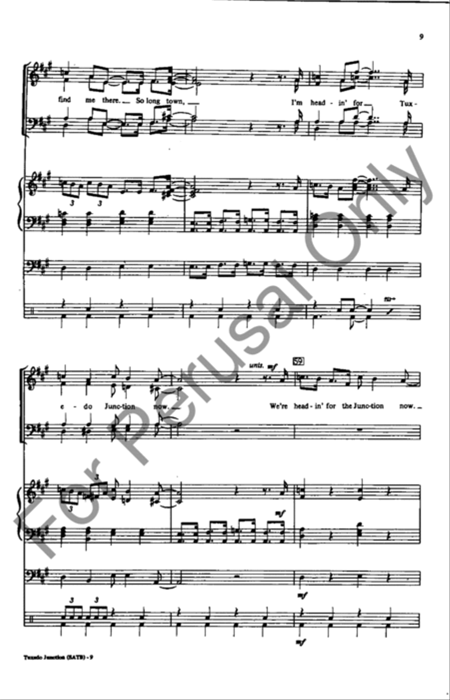 Tuxedo Junction Divisi scores gallery preview page 9